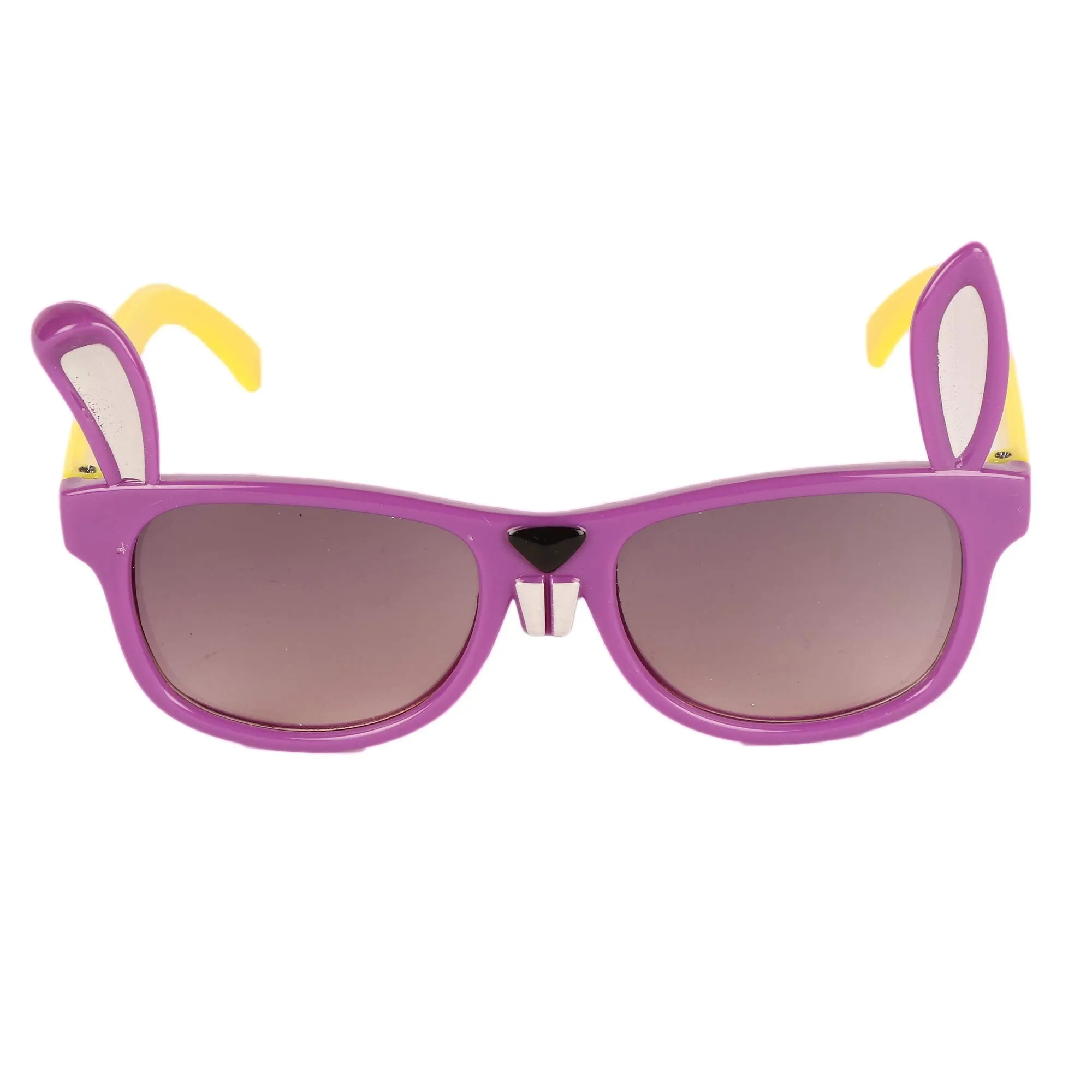 Amour Purple & Off White Full-Framed Unisex Rectangular Sunglasses with Purple Gradient Lens (3  Years)