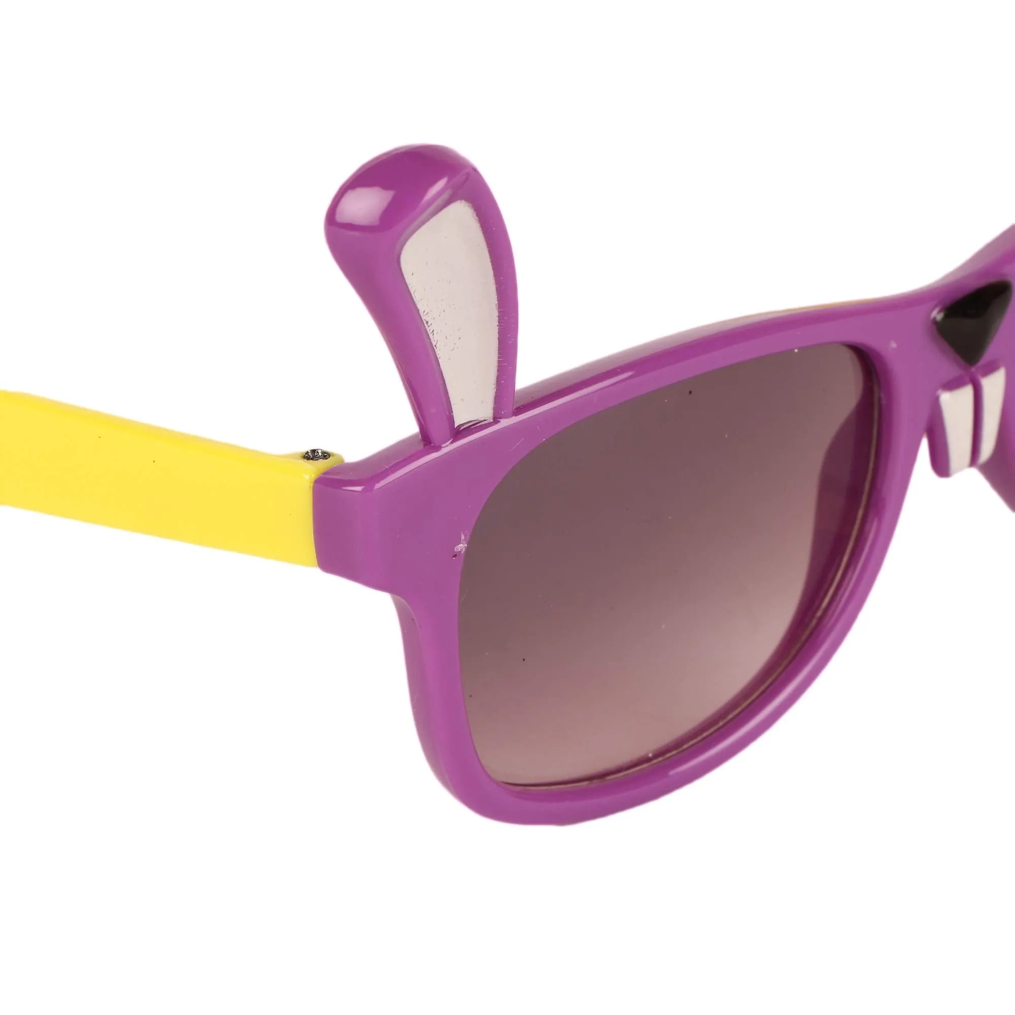 Amour Purple & Off White Full-Framed Unisex Rectangular Sunglasses with Purple Gradient Lens (3  Years)