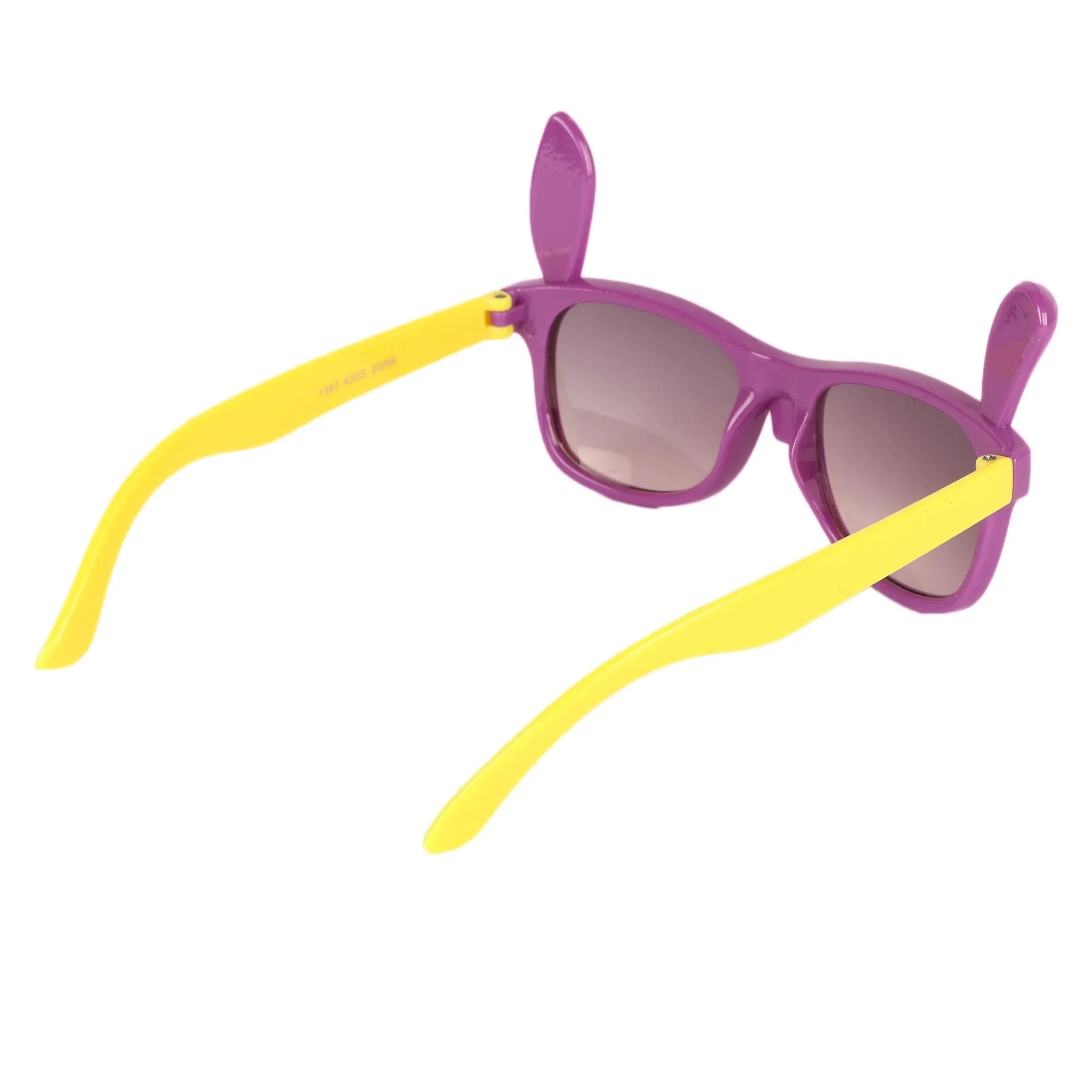 Amour Purple & Off White Full-Framed Unisex Rectangular Sunglasses with Purple Gradient Lens (3  Years)
