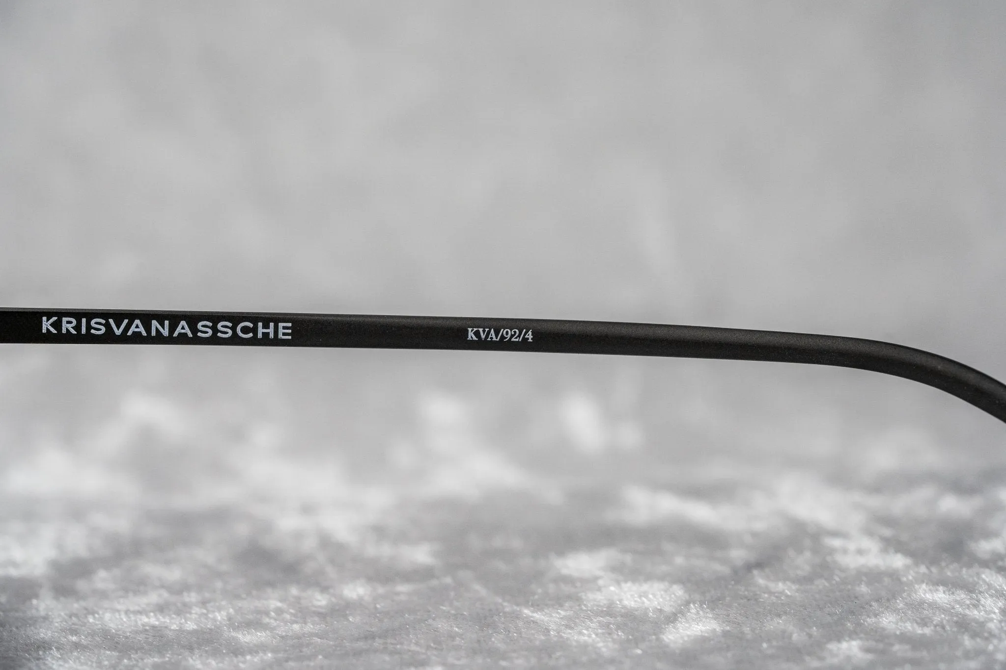 Kris Van Assche Sunglasses Rectangular Matte Black and Blue