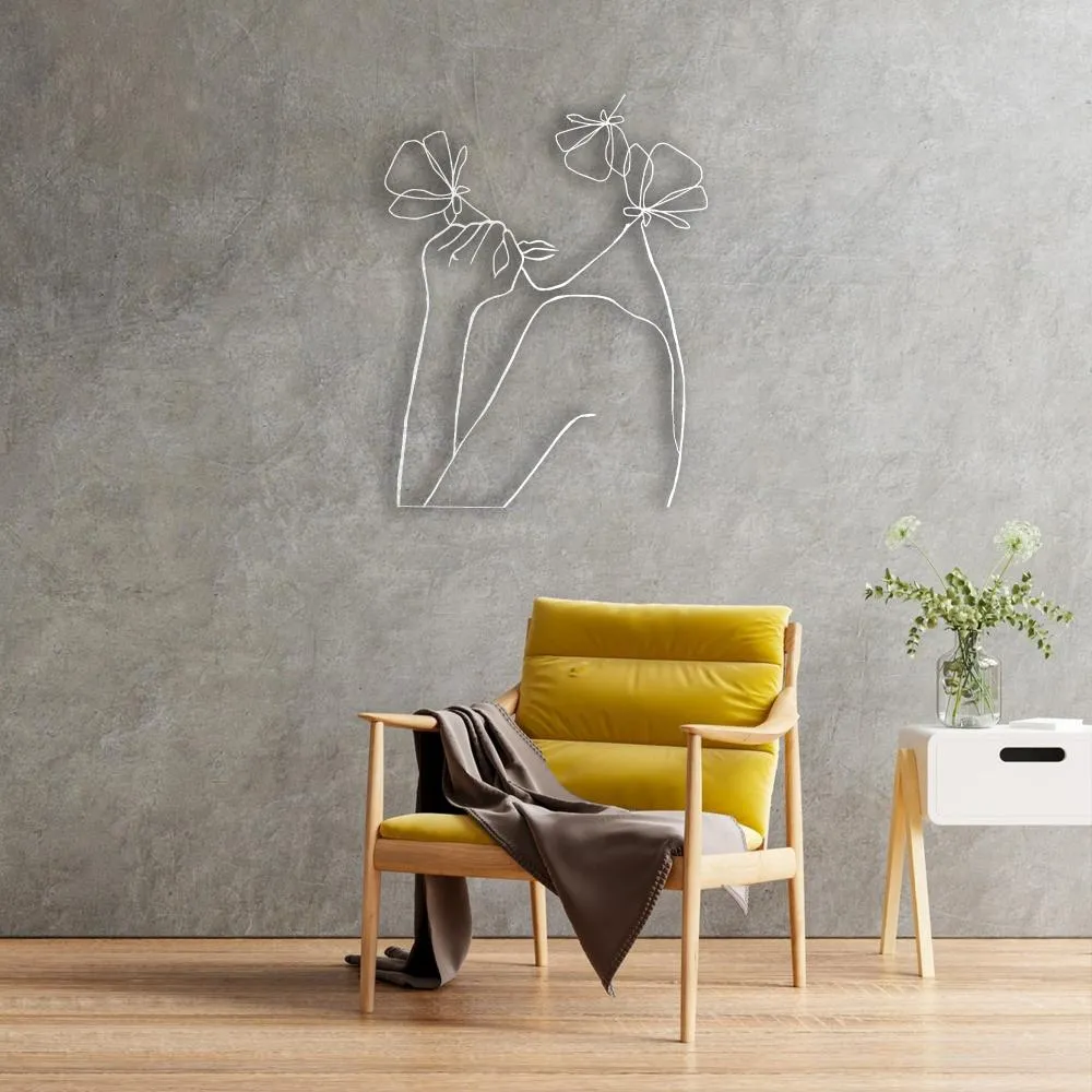 Ladies are Flowers Metal Wallart