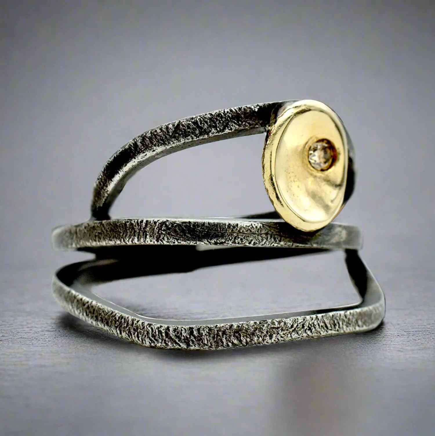 Sterling Wrap Diamond Ring